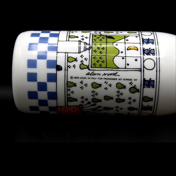 Vintage 1984 Glass Milk Bottle Jug by Alan Wood for Lillian Vernon Made in Italy - Picture 5 of 9